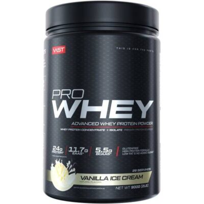VAST Sports Pro Whey - Advanced Whey Protein Powder, 900 g Dose