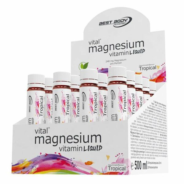 Best Body Nutrition Magnesium Vitamin Ampullen 20x25ml Tropical