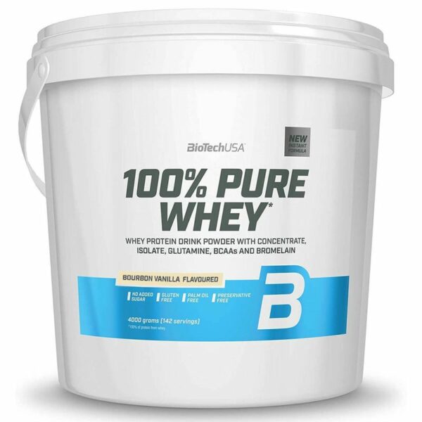 Biotech USA 100% Pure Whey 4000 g Bourbon Vanille