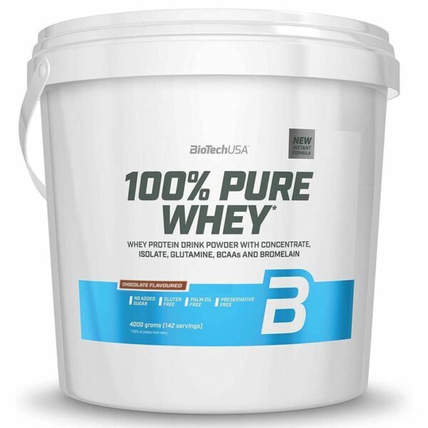 Biotech USA 100% Pure Whey 4000 g Schokolade