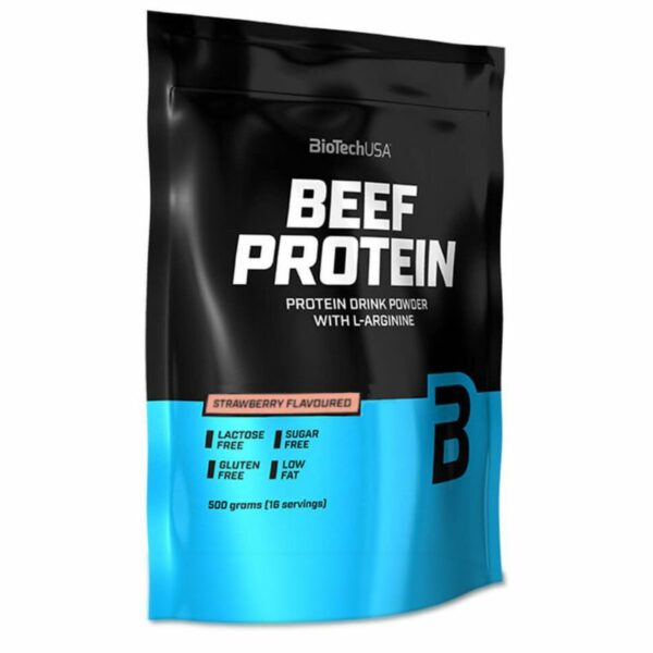 Biotech USA Beef Protein 500 g Erdbeere