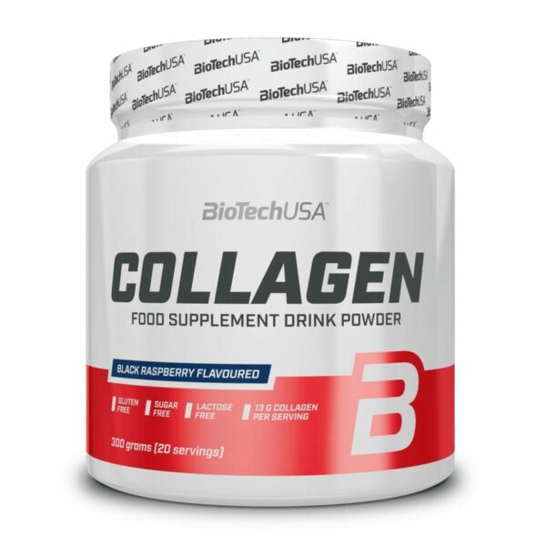 Biotech USA Collagen 300 g Schwarze Himbeere