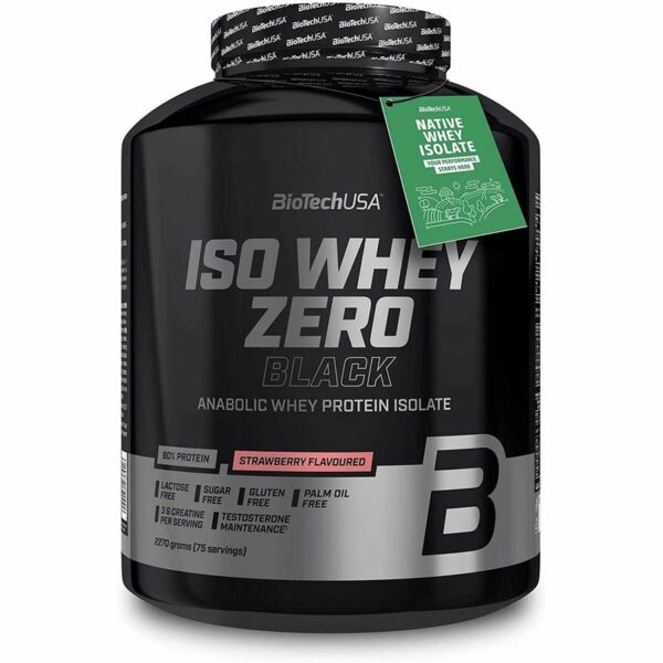 Biotech USA Iso Whey Zero Black 2270 g Erdbeere