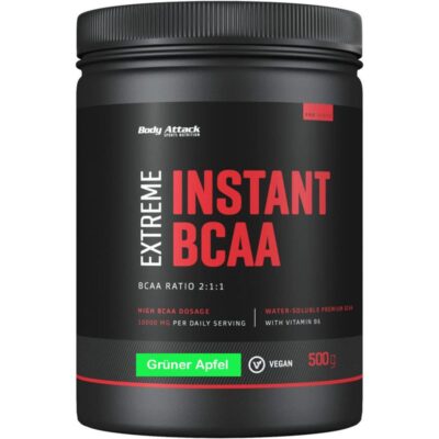 Body Attack Extreme Instant BCAA 500g Grüner Apfel