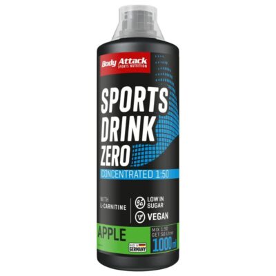 Body Attack Sports Drink Zero 1000ml Apfel