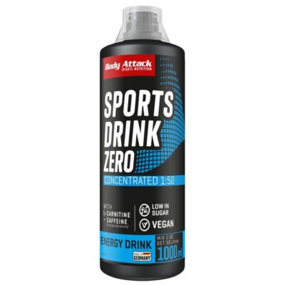 Body Attack Sports Drink Zero 1000ml Energy Drink