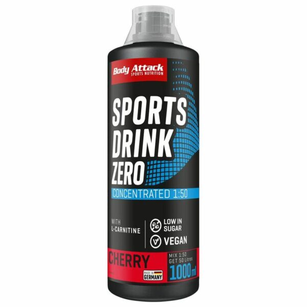 Body Attack Sports Drink Zero 1000ml Kirsche