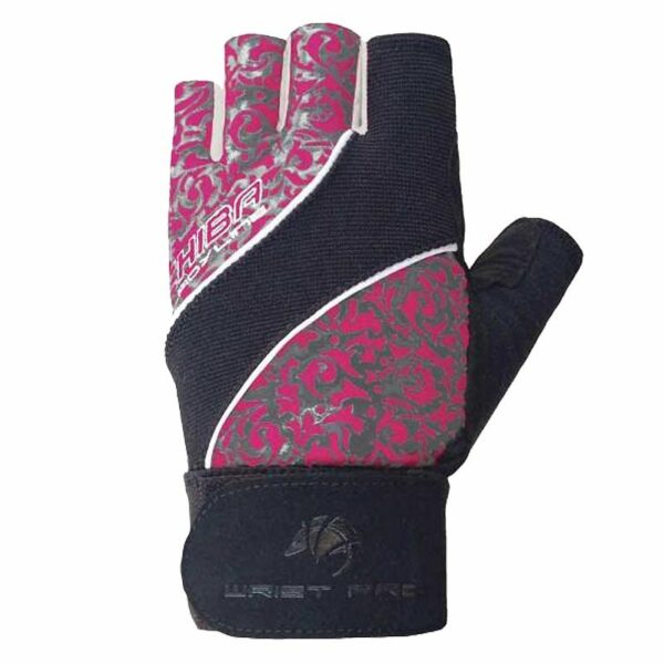Chiba Lady Wristpro Trainingshandschuhe Dunkelgrau/rosa - M