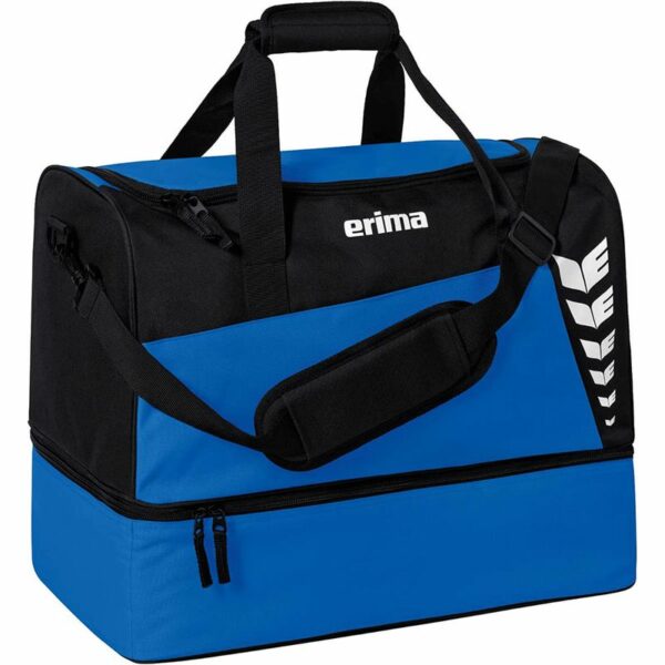 Erima Six Wings Sporttasche mit Bodenfach M New Royal / Schwarz