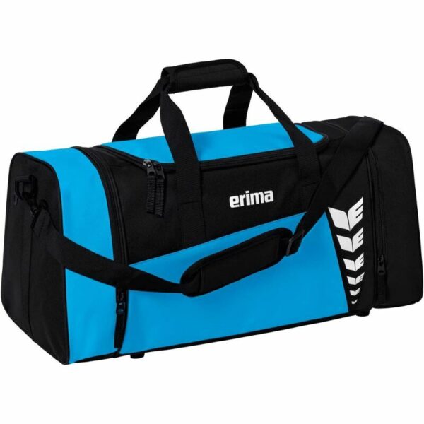 Erima Six Wings Sporttasche S Curacao / Schwarz