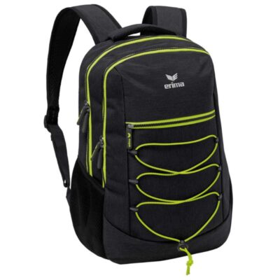 Erima Squad Rucksack schwarz melange/ lime