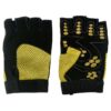FitWelt Trainingshandschuhe Schwarz-Gelb L