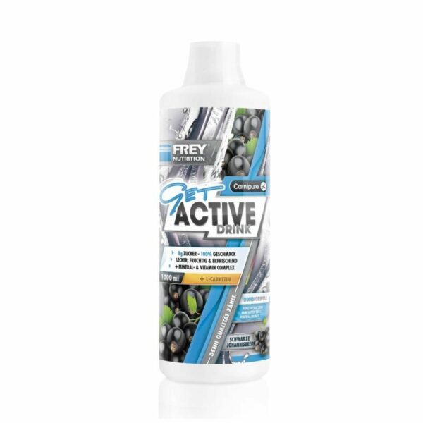 Frey Nutrition Get Active Drink 1000ml Schwarze Johannisbeere