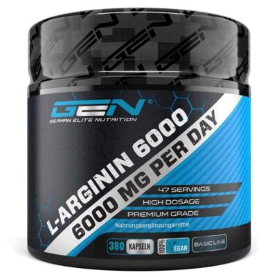 GEN Nutrition L-Arginin 6000 - 380 Kapseln