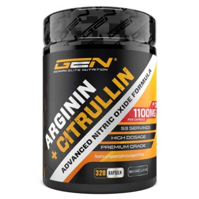 GEN Nutrition L-Arginin + L-Citrullin 320 Kapseln