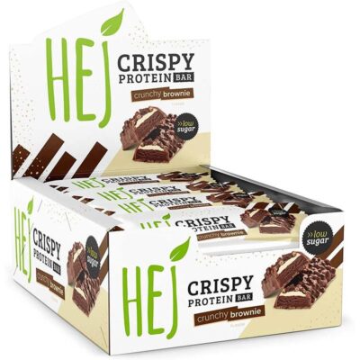 HEJ Natural Crispy Protein Bar 12x45g Crunchy Brownie