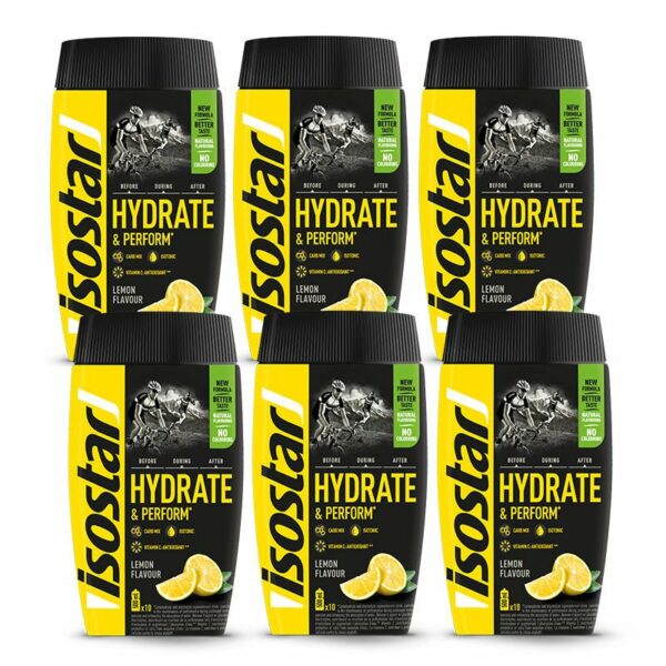 Isostar Hydrate & Perform Sport Drink 6x400g Zitrone