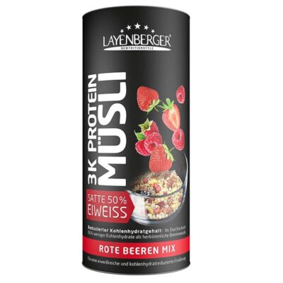 Layenberger 3K Protein Müsli 360g Rote-Beeren Mix