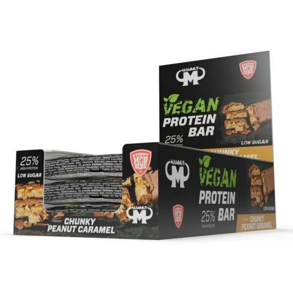 Mammut Vegan Protein Bar 12 x 45g Chunky Peanut Caramel