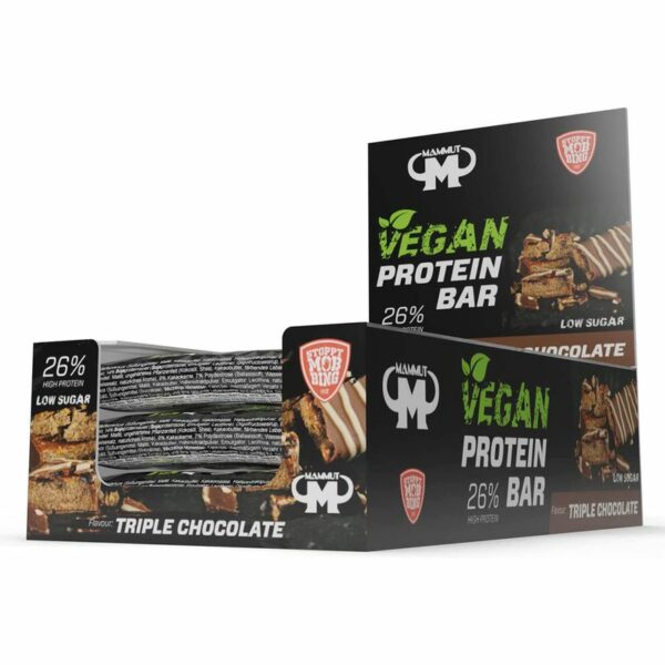 Mammut Vegan Protein Bar 12 x 45g Triple Chocolate