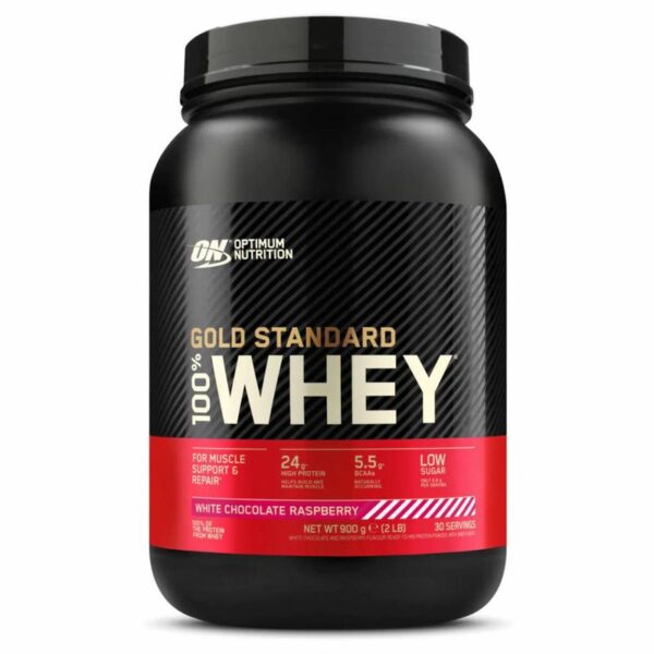 Optimum Nutrition 100% Whey Gold Standard 899g Weiße Schokolade-Himbeere