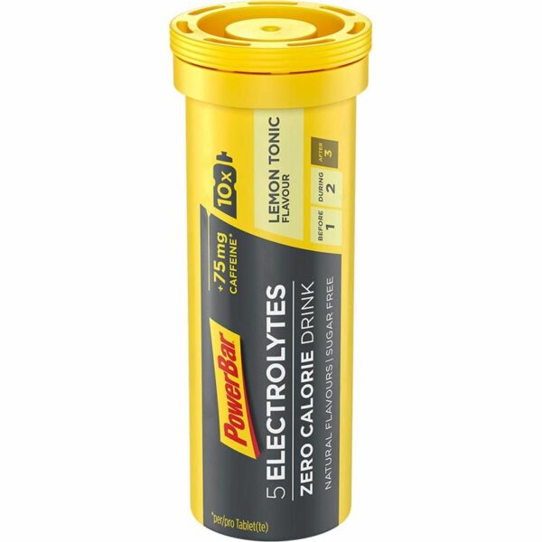 PowerBar 5 Electrolytes 12 x 10 Brausetabletten Lemon Tonic + Caffein