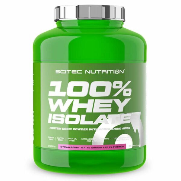 Scitec Nutrition 100% Whey Isolate 2000g Erdbeere weiße Schokolade