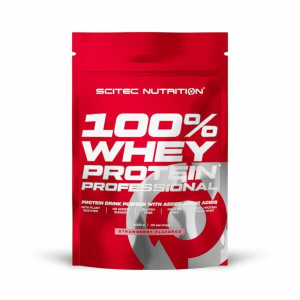 Scitec Nutrition 100% Whey Protein Professional 1000 g Erdbeere