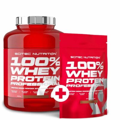 Scitec Nutrition 100% Whey Protein Professional 2350g + 500g Banane Schokolade Haselnuss