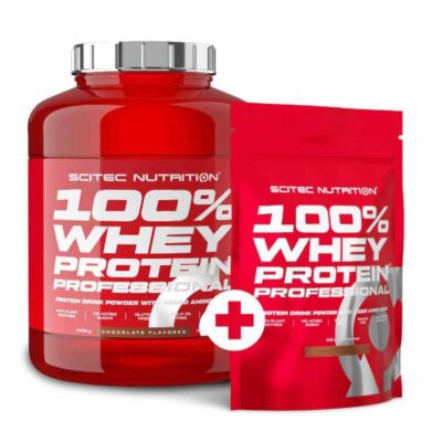 Scitec Nutrition 100% Whey Protein Professional 2350g + 500g Schokolade Erdbeere weiße Schokolade