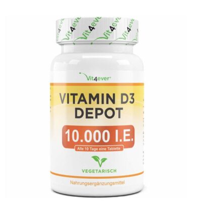 Vit4ever Vitamin D3 Depot 10.000 I.E. 365 Tabletten