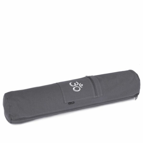 Yogistar Yogatasche Yogibag OM Baumwolle grau