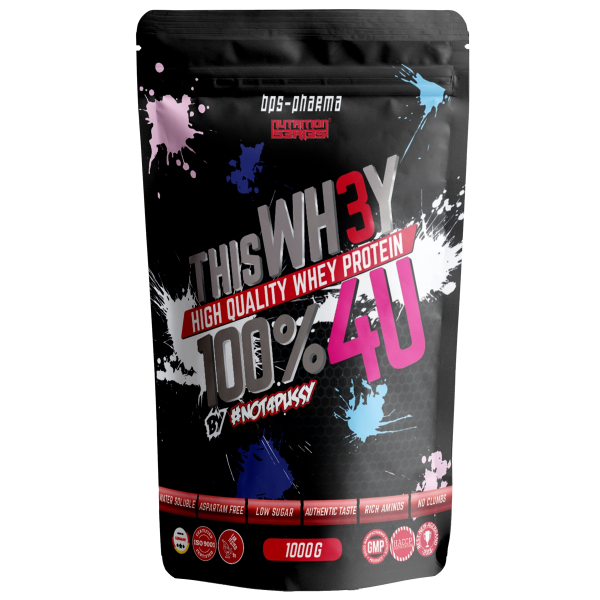 BPS-PHARMA WH3Y 4U Whey Protein mit Isolat, 1000g