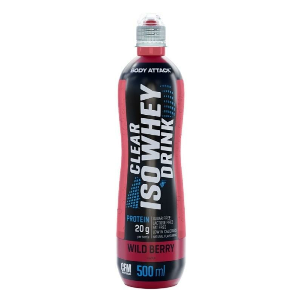 Body Attack CLEAR Iso Whey Drink, 500ml