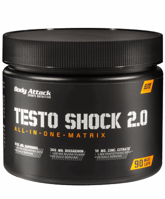 Body Attack Testo Shock 2.0, 90 Kapseln