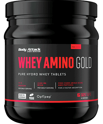 Body Attack Whey Amino Gold, 325 Tabletten