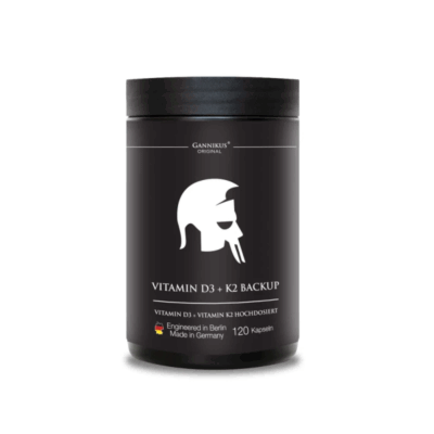 GANNIKUS Vitamin D3 + K2 Backup, 120 Kapseln