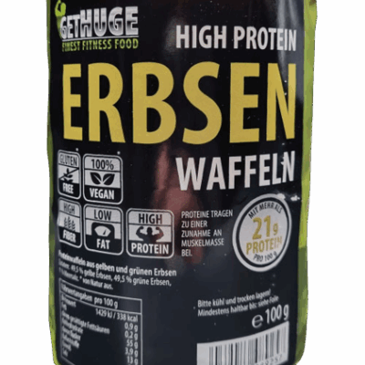GET HUGE Protein Erbsenwaffeln, 100g