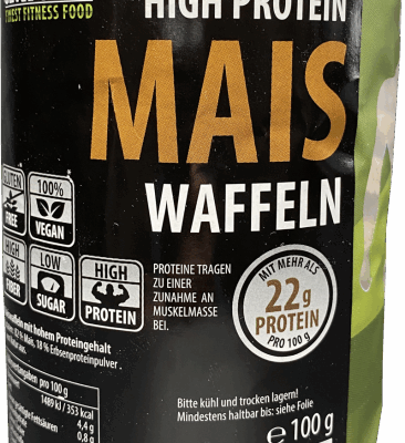 GET HUGE Protein Mais Waffeln, 100g