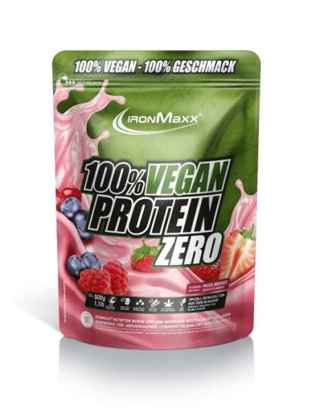 IronMaxx 100% Vegan Protein Zero, 500g MHD 01/2024