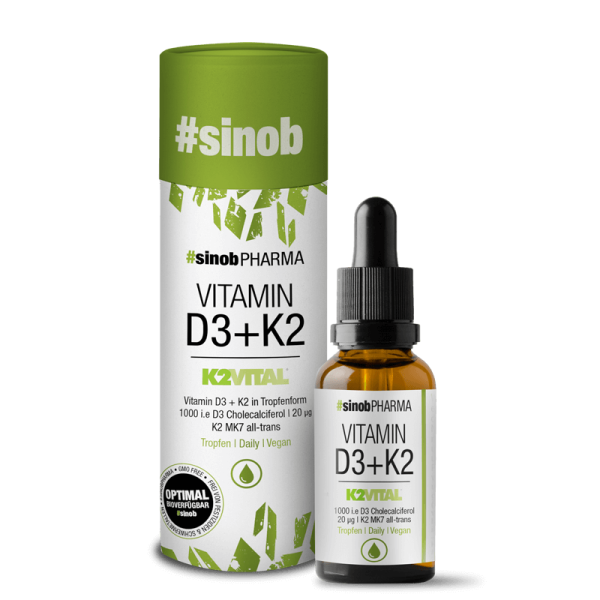 Sinob Pharma Vitamin D3 + K2 Tropfen, 10 ml