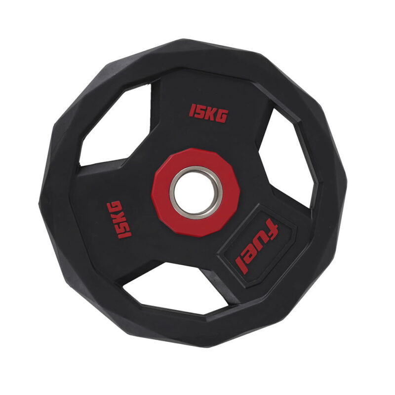 FUEL Fitness Olympia Hantelscheibe 15kg Diamond PU 50/51mm