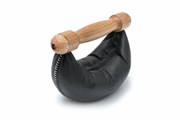 NOHrD Swing Hanteln Eiche/Schwarzleder 1x 4kg