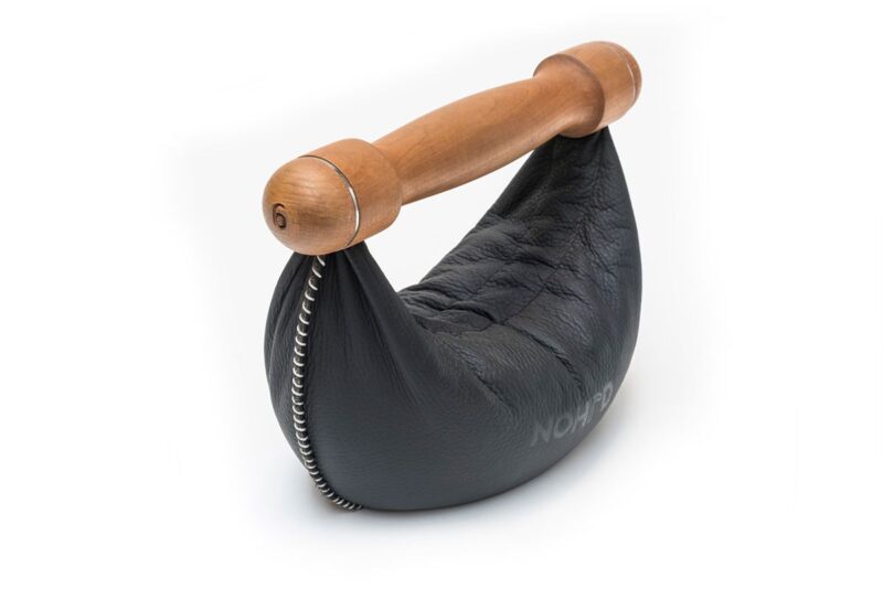 NOHrD Swing Hanteln Kirsche/Schwarzleder 1x 8kg