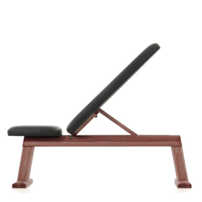 NOHrD WeightBench Club Hantelbank Echtleder Schwarz