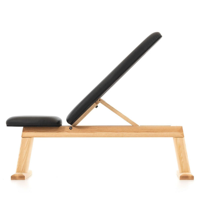 NOHrD WeightBench Esche Hantelbank Kunstleder Schwarz