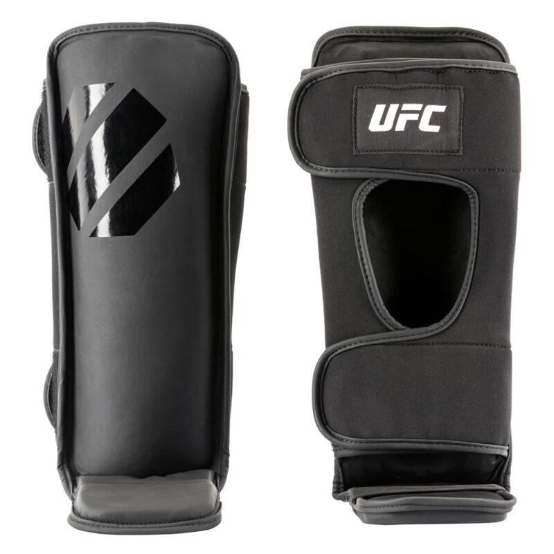 UFC PRO Tonal Grappling Shin Guard Schienbeinschutz Schwarz Gr. S