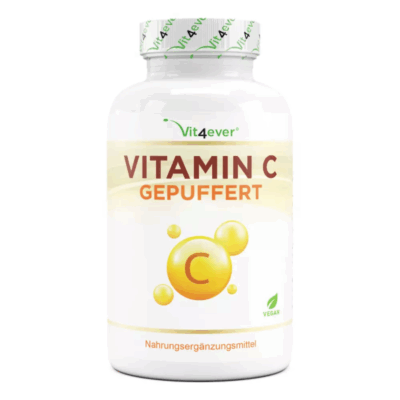 Vit4ever Vitamin C Gepuffert, 365 Kapseln