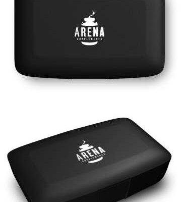 Arena Supplements Pillenbox Schwarz, 1 Stück