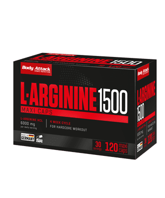 Body Attack L-Arginine 1500, 120 Maxi Caps